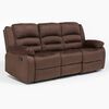 Sofá Daniels FG98060S ELE  3 Cuerpos Café