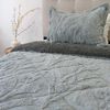 Cubrecama Doral 1,5 Plazas Jacquard Liso Gris