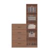 Cómoda Onessta Estilo 1 Puerta 4 Cajones Jatoba