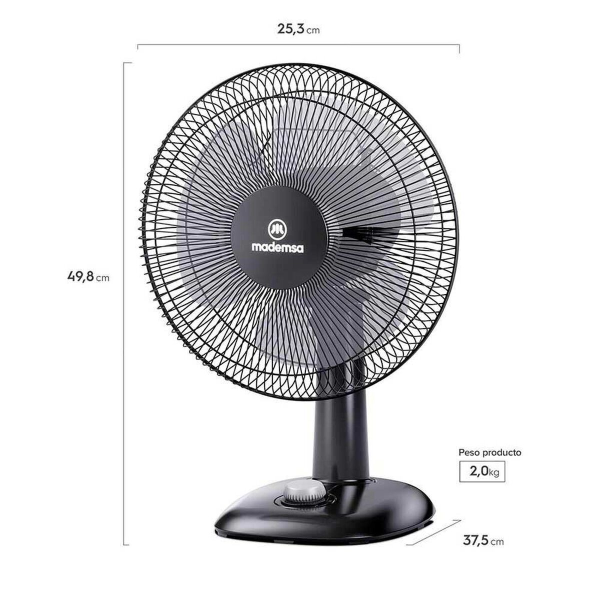 Ventilador de Mesa Mademsa DFM12