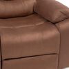 Juego de Living Daniels Sof&aacute; 3 Cuerpos Reclinable + 2 Berger Norman Caf&eacute;