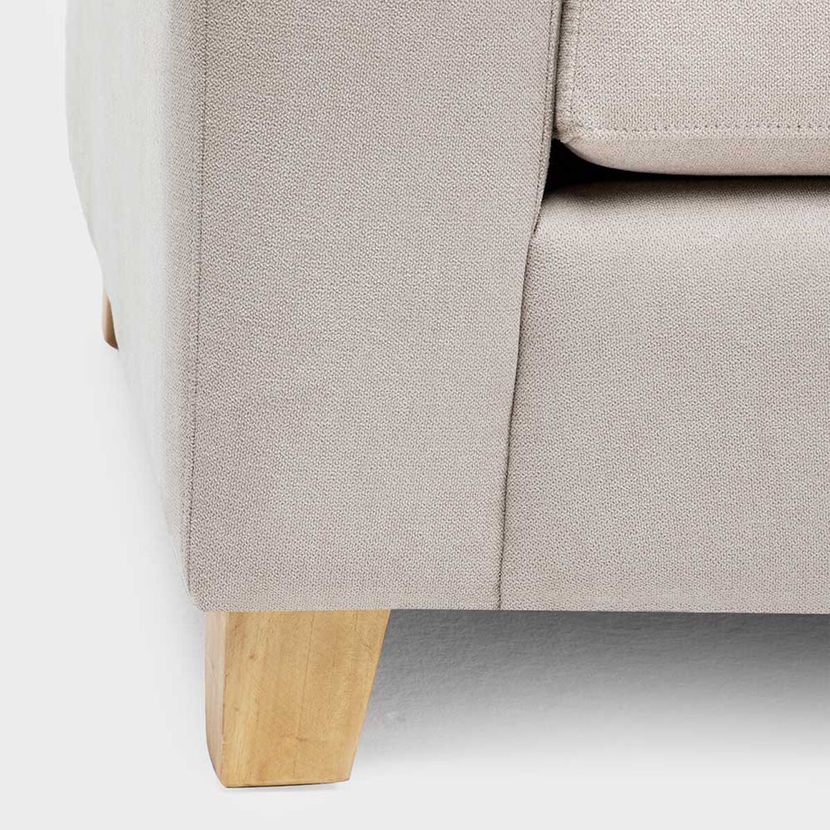 Sof&aacute; Almore Niza Tela 3 Cuerpos Beige