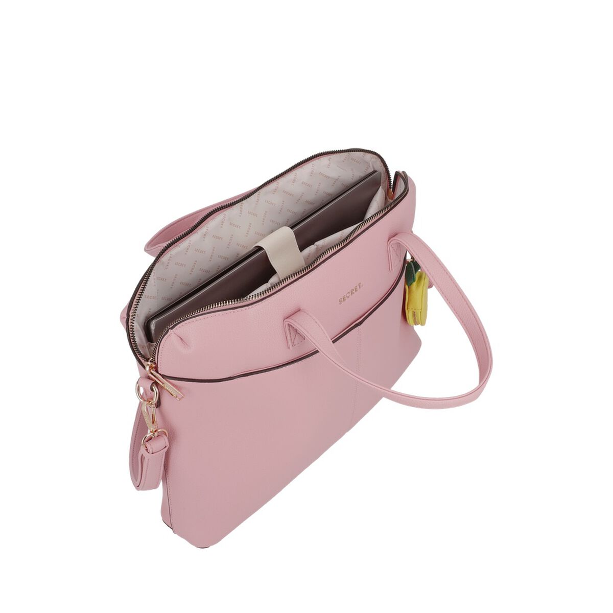 Cartera de Mujer Porta Laptop 14" Secret Aruba SC7 Grande Rosado