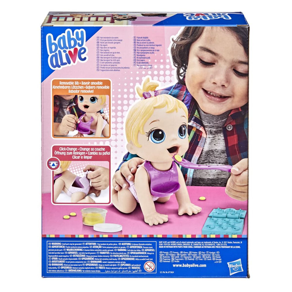 Muñeca Baby Alive Bebé Hora De Comer Rubia