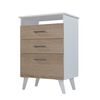 Cómoda Silcosil Vertical Blanco Madera 2 Cajones