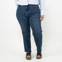 Jeans Straight Mujer Extralindas Azul