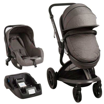 Coche Cuna Travel System Bebe Quantum Gris Bebesit