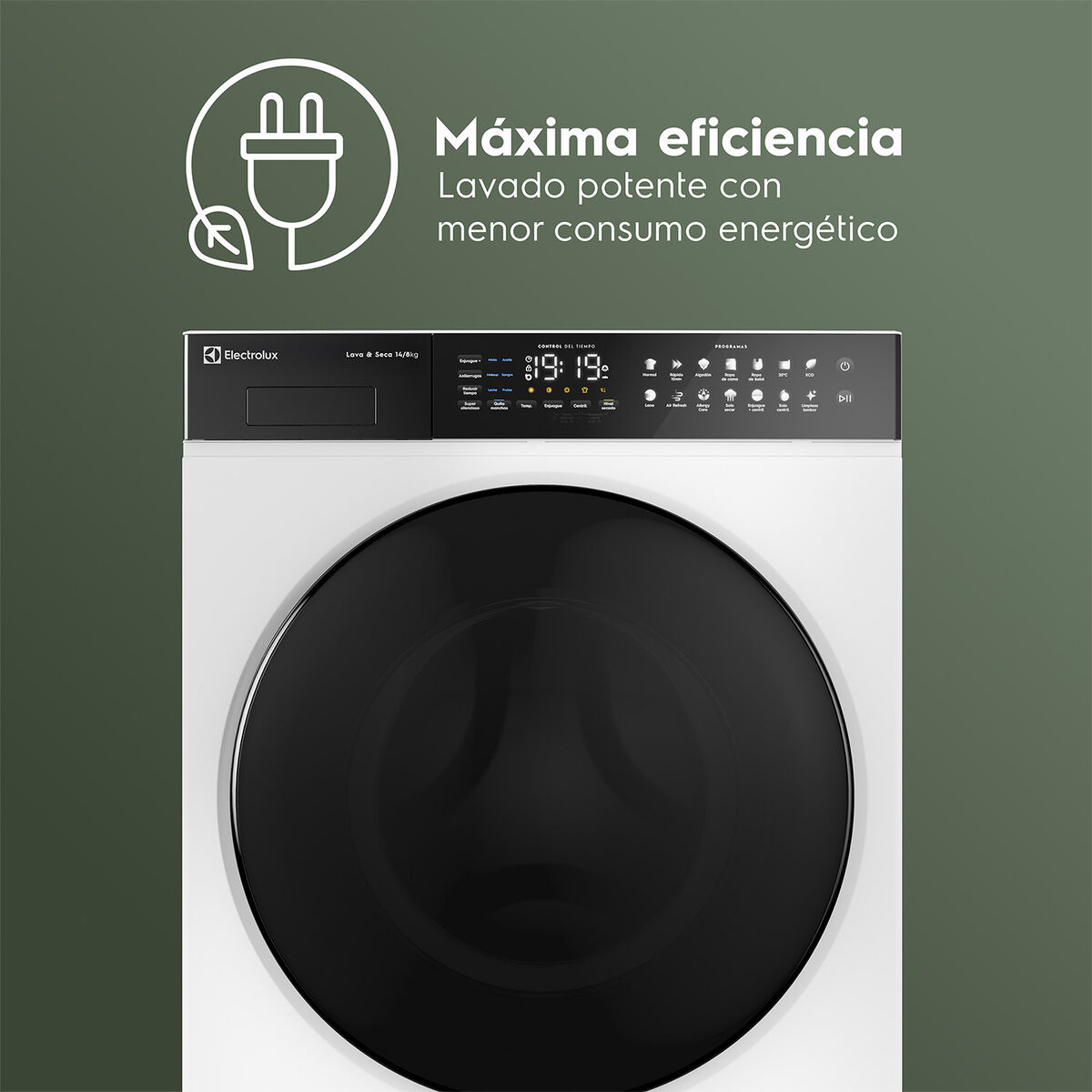 Lavadora Secadora Electrolux EFLWD12W 14 Kg Blanco