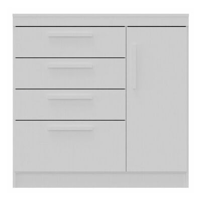 Imagen 2 del producto Cómoda Vekkahome Lille 3 Cajones 2 Puertas Blanco