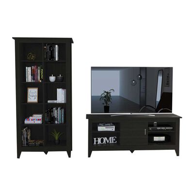 Imagen 2 del producto Rack TV Hasta 65"" + Librero TuHome Essential Wengue