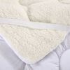 Topper Sherpa Illusions 2 Plazas Microfibra Blanco