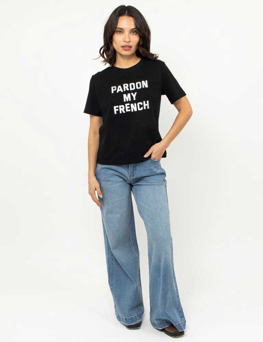 Polera Con Estampado Manga Corta Mujer Zibel