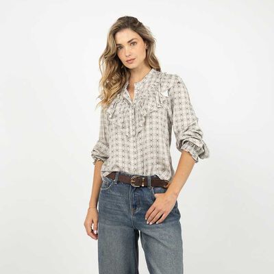 ZIBEL Blusa Manga Larga Mujer Zibel