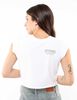 Polera Crop Estampada Manga Corta Mujer Icono
