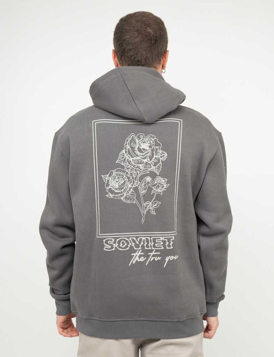 Hoodie Oversize Capucha con broches Hombre Soviet