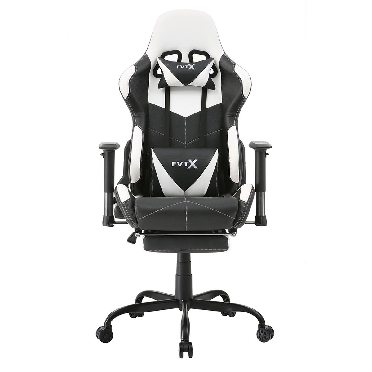 Escritorio + Silla Escritorio Gamer Favatex Normandia Noelle Blanco Negro