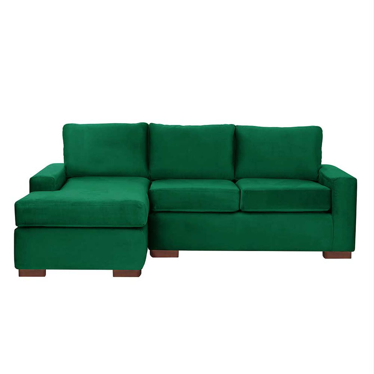 Sof&aacute; Seccional Izquierdo Latam Home Livorno 3 Cuerpos Verde