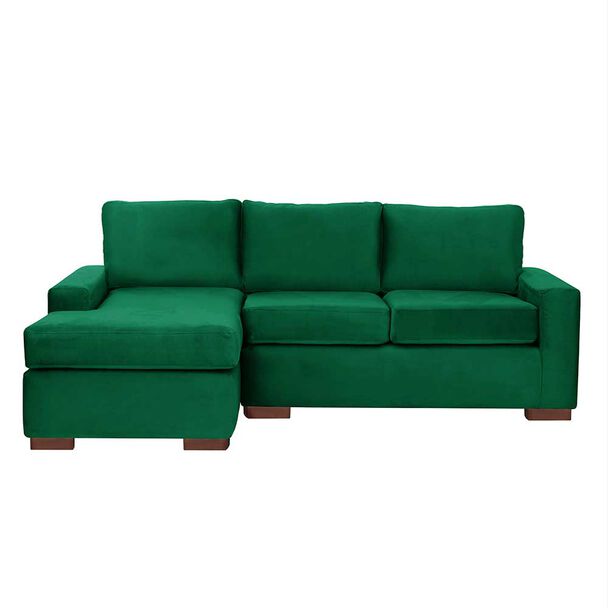 Sofá Seccional Izquierdo Latam Home Livorno 3 Cuerpos Verde