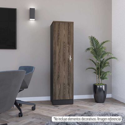 Imagen 1 del producto Biblioteca TuHome Home Office 2 Puertas Negro Soft Coñac