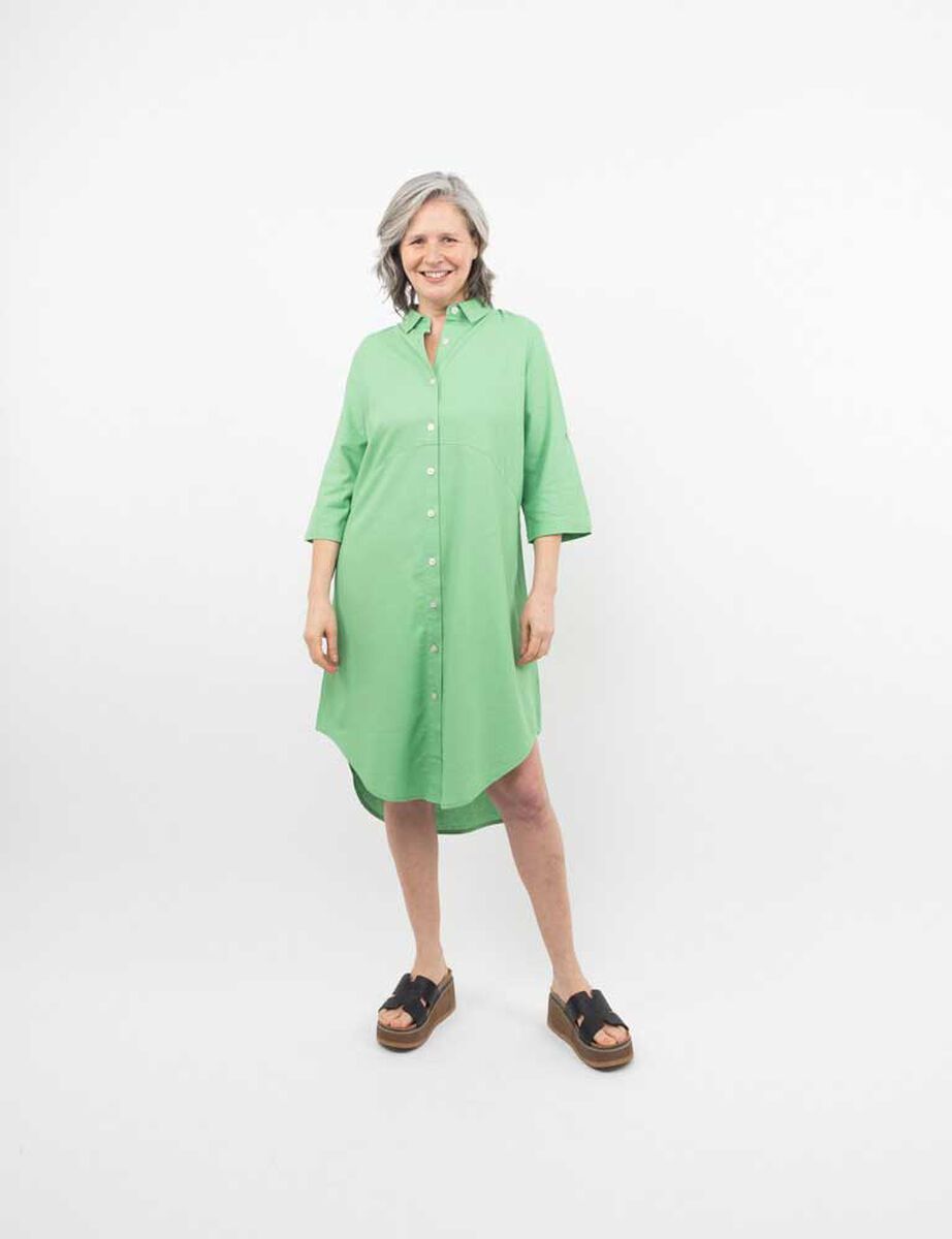 Vestido Midi Manga Larga Mujer Portman Club