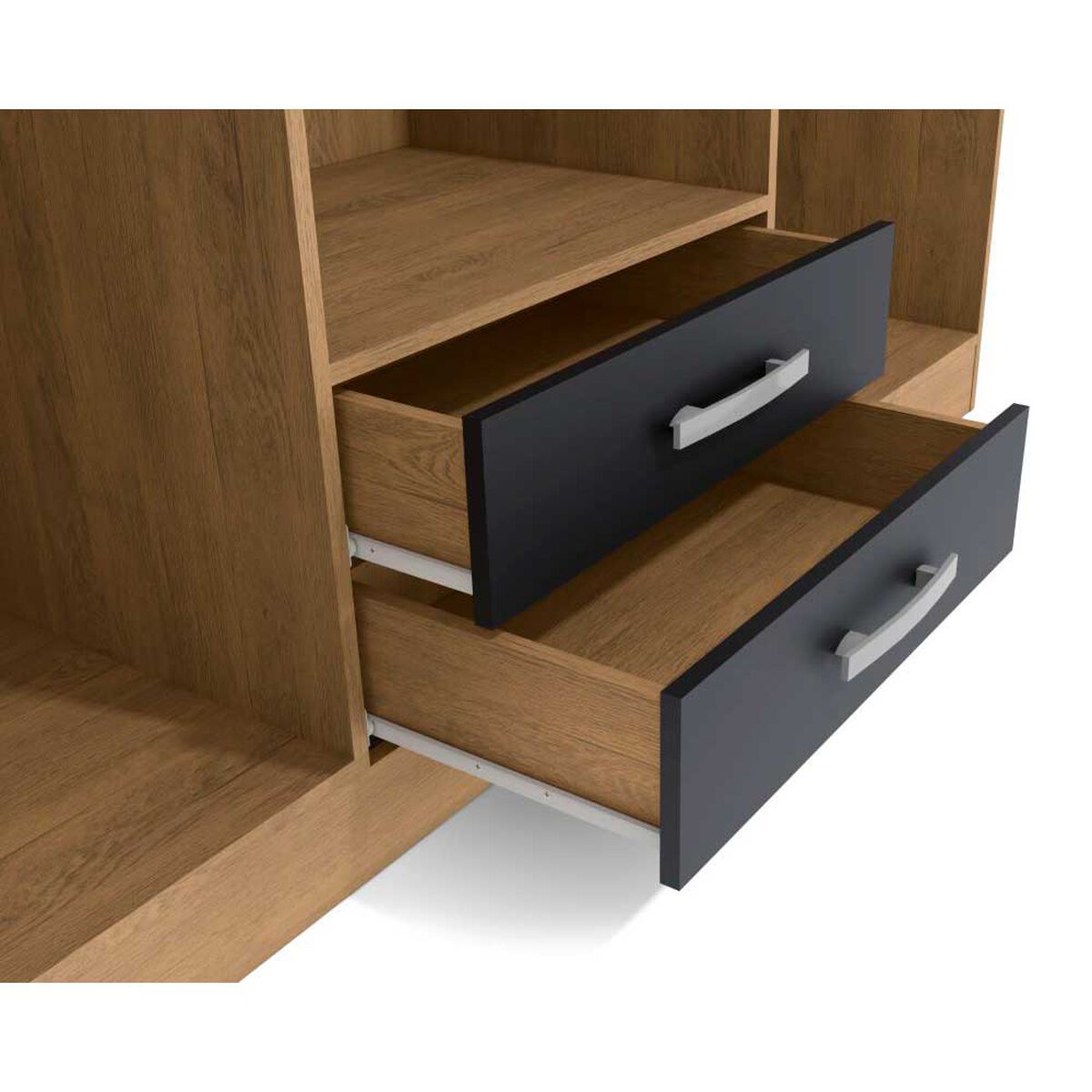 Closet Yardas Isabela 6 Puertas 2 Cajones Freij&oacute; Negro