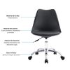 Silla de Escritorio Arthome Shanghai Negra