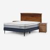 Cama Europea Rosen 2 Plazas Indie + Respaldo + 2 Veladores Veneto