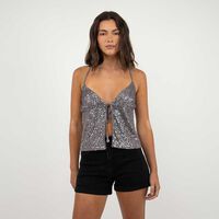 Polera Sin Mangas Mujer Icono Gris