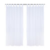 Set Cortinas Velo Lino-Presilla Blanca 140X220 Cm