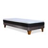 Cama Europea Latam Home 1,5 Plazas Zen Pro Gris