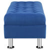 Banqueta Felpa Bodevir Lisboa 2 Cuerpos Azul Rey