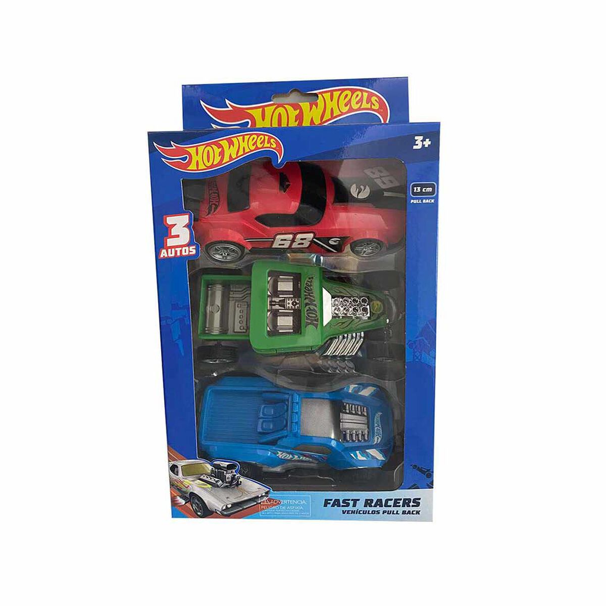 Set 3 Autos de Juguete Hot Wheels