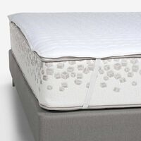 Cubrecolchón Rosen 1,5 Plazas Light Microfibra Blanco