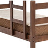 Camarote Litera de madera California 80 cm + Colchones de resortes  Chocolates Especial
