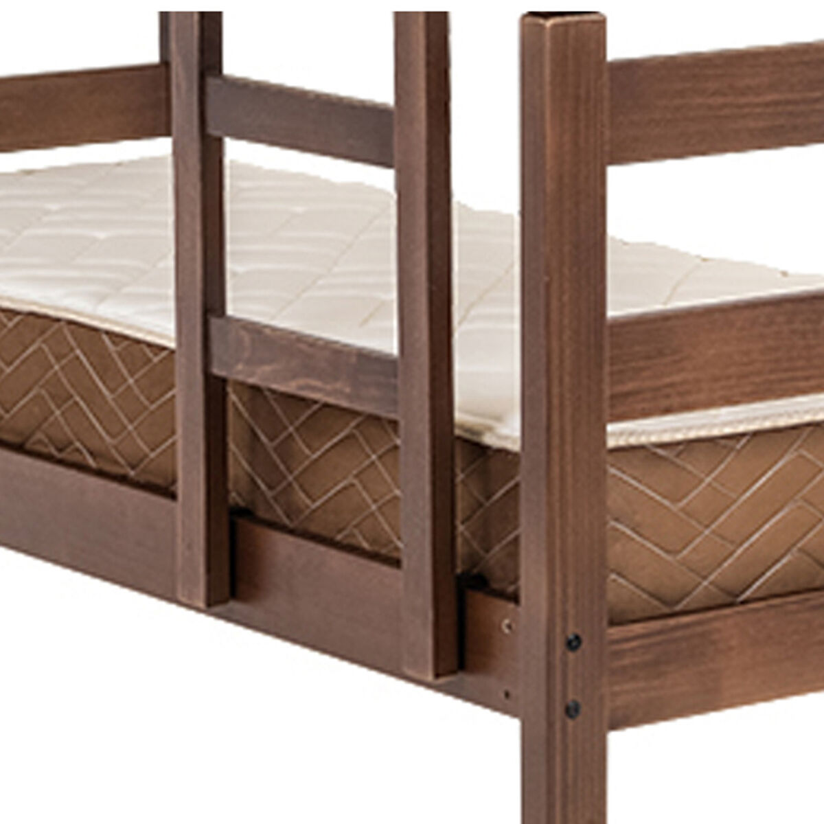 Camarote Litera de madera California 80 cm + Colchones de resortes  Chocolates Especial