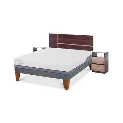 Imagen 2 del producto Cama Europea CIC 2 Plazas Excellence Plus + Respaldo + 2 Veladores