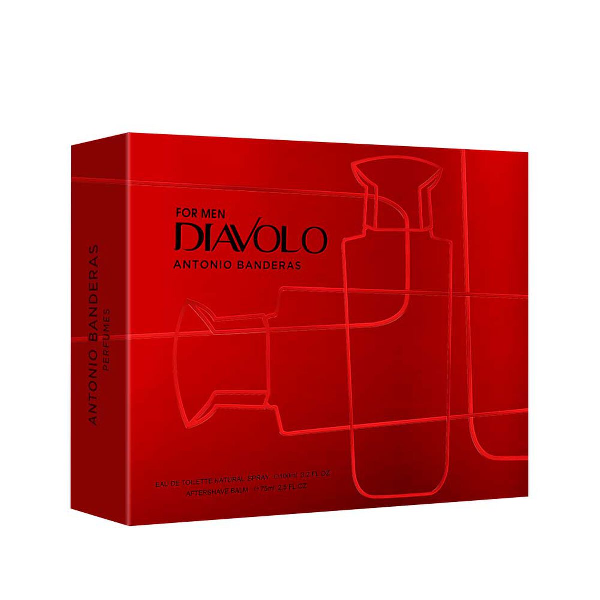 Set Perfume Antonio Banderas Hombre Diávolo EDT 100ML + Desodorante 150ML