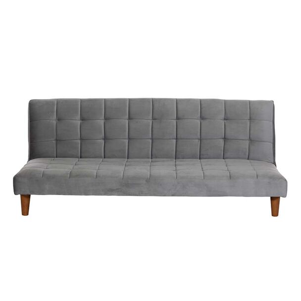 Futón Latam Home Turin Velvet 3 Cuerpos Gris