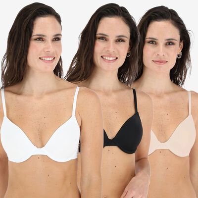 Imagen 1 del producto Pack 3 Sostenes Mujer Flores Multicolor