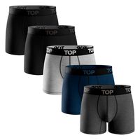 Pack 5 Bóxers Medios Algodón Hombre Top Color-8