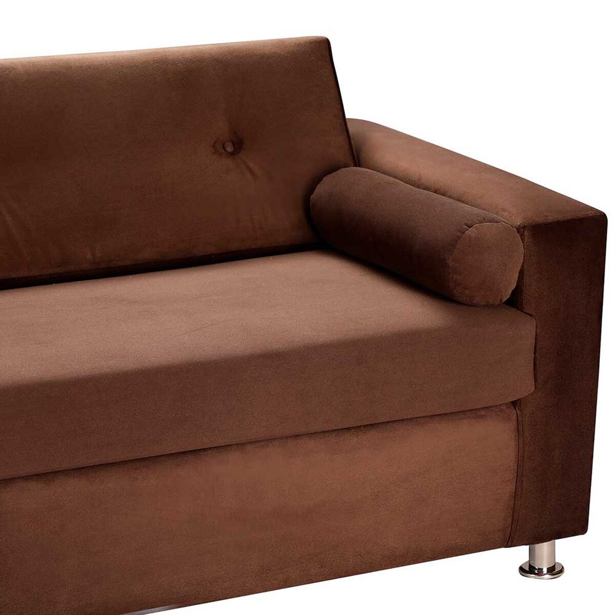 Sof&aacute; Bodevir Vivo Felpa 12 3 Cuerpos Chocolate&nbsp;