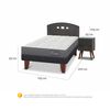Cama Europea CIC 1,5 Plazas Anatomic + Respaldo + Velador Gales