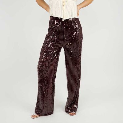 Pantalón Lentejuelas Mujer Icono