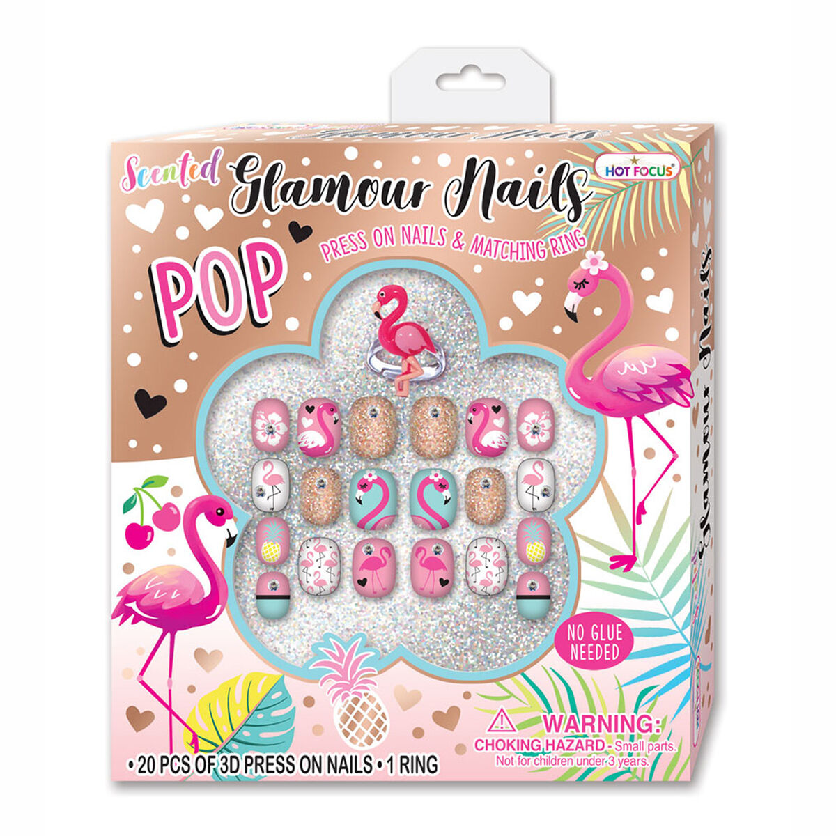 Set Uñas Press On Nail Flamenco