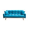 Combo Sofá Cama Zibel Batik Azul 3 Cuerpos + Juego de Comedor Bristol 6 Sillas