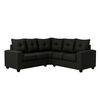 Sofá Seccional Mexx Muebles Hamburgo 5 Cuerpos Negro