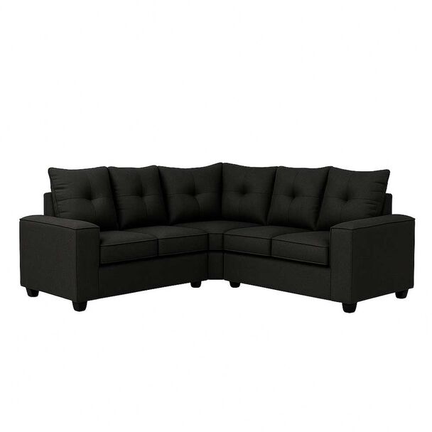 Sofá Seccional Mexx Muebles Hamburgo 5 Cuerpos Negro