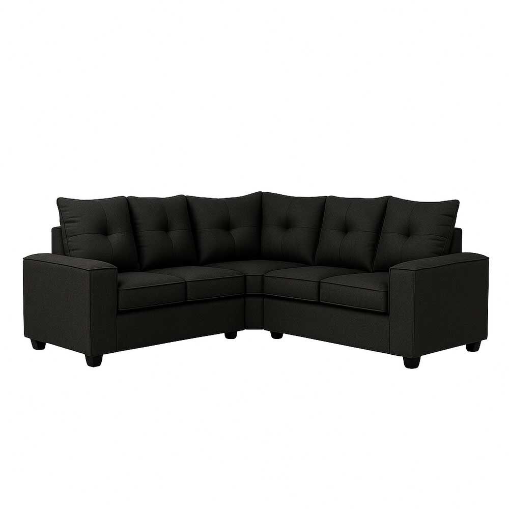 Sofá Seccional Mexx Muebles Hamburgo 5 Cuerpos Negro