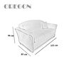Juego de Living Elegant Detail Oregon  Sof&aacute; 3 Cuerpos + Dos Sillones 1 Cuerpo Caf&eacute;