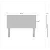 Cama Europea Celta Base Dividida 2 Plazas Cotton Organic + Respaldo + 2 Veladores